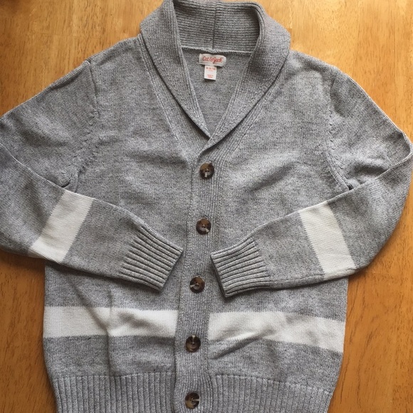 CAT & JACK BOYS CARDIGAN BUTTON DOWN M(8/10) - Picture 1 of 8